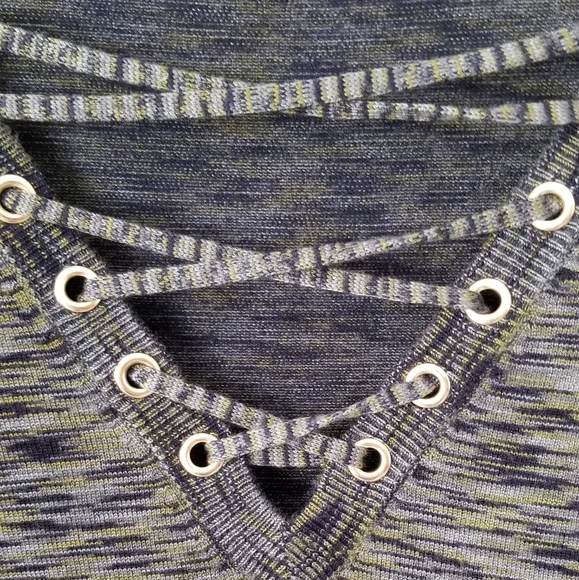 Michael Michael Kors Green and Black Top in Size L - Picture 3 of 10